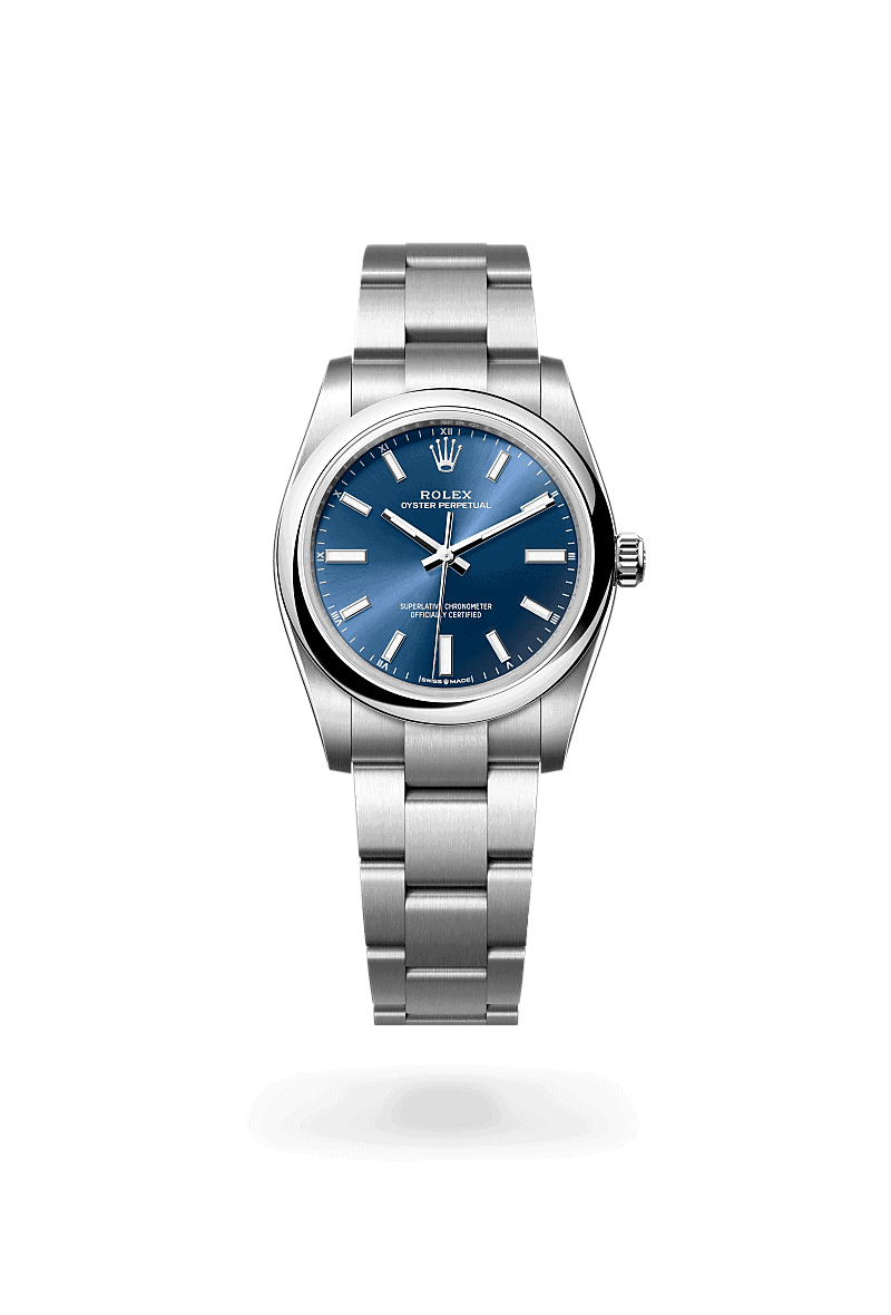 Rolex Oyster Perpetual 34 in Edelstahl Oystersteel