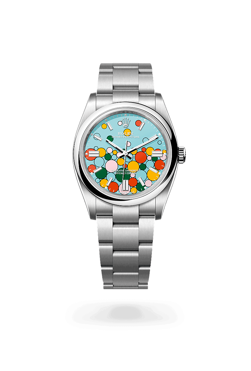 Rolex Oyster Perpetual 36 in Edelstahl Oystersteel